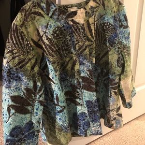 Chicos size 3 Green, blue, brown jacket